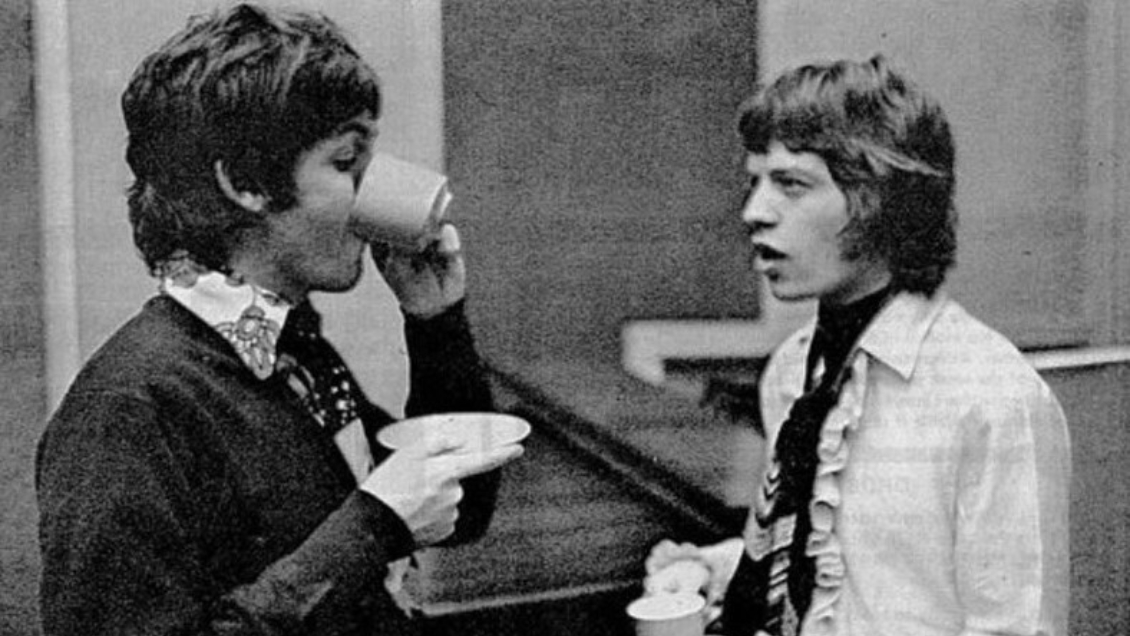 McCartney y Mick Jagger en los 60