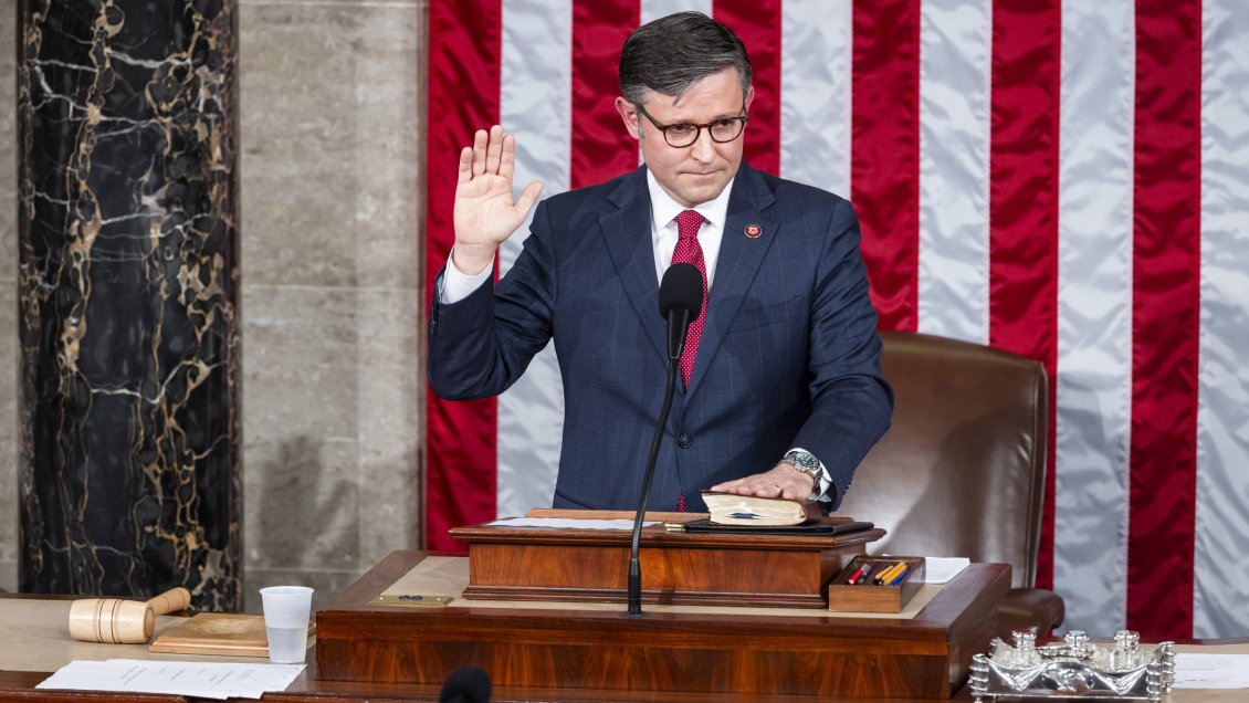 Mike Johnson, aliado de Trump, es el nuevo presidente de la Cámara Baja de EE.UU.