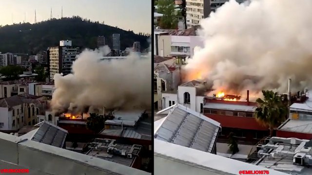 Hospital Calvo Mackenna después del incendio