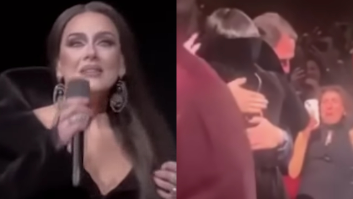 La emocionante reacción de Adele al ver al médico que trajo su hijo al mundo