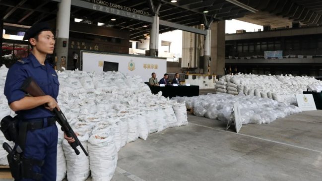 Hong Kong halla una cantidad récord de metanfetamina oculta en conchas de caracoles