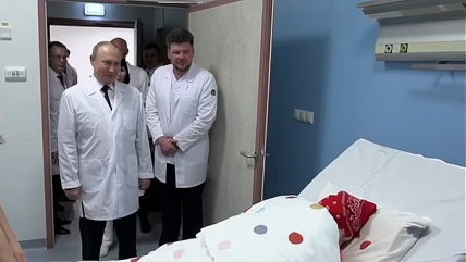   Niño internado en hospital oncológico desairó a Putin 