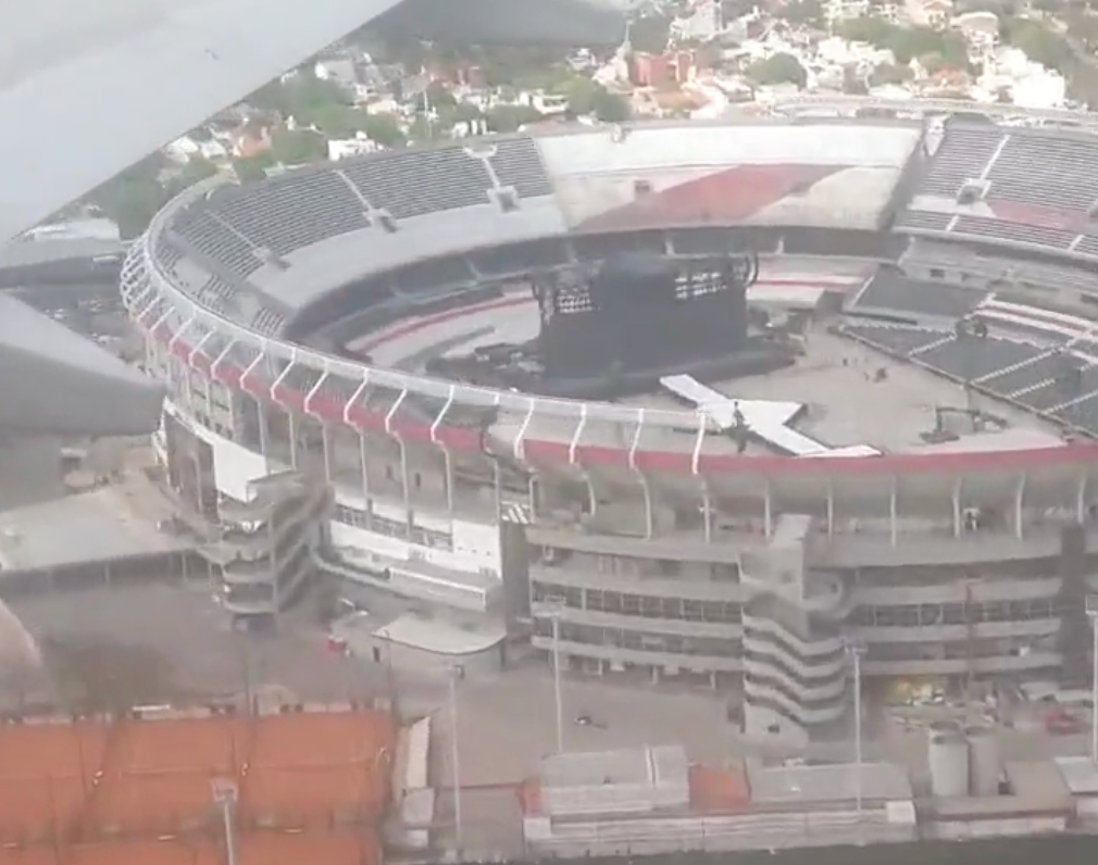 Así luce el Estadio Monumental de River antes del show de Taylor Swift