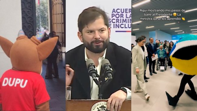 Boric y Vallejo disfrutaron con Fiu: Presidente le pidió mantener paz con Dupu