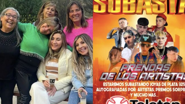 Mamás de Marcianeke y artistas urbanos subastarán prendas para la Teletón