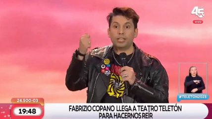   Revive la hilarante rutina de Fabrizio Copano en la Teletón 2023 