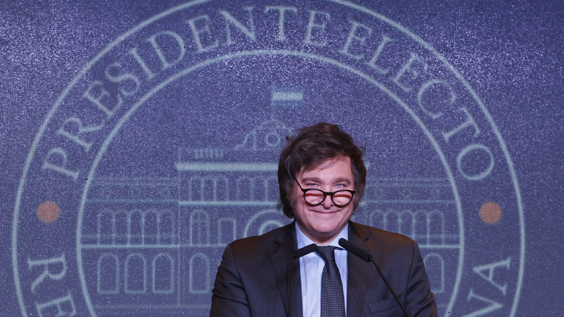 Javier Milei, presidente electo de Argentina: 