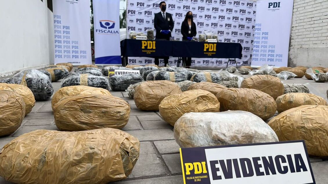 Más de una tonelada y media de droga fue incautada en Tarapacá