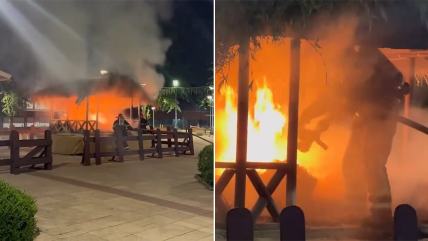   Pesebre navideño fue destruido por el fuego en Valdivia 