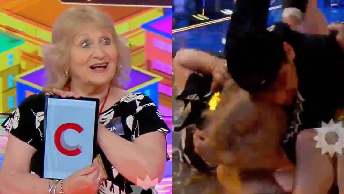 Eufórico nieto derribó a su abuela tras ganar millonario premio en la TV