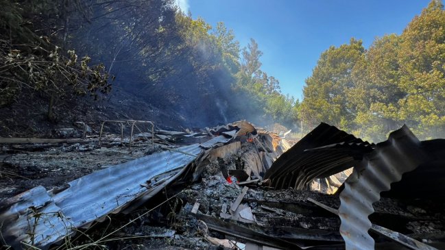 Cinco casas incendiadas tras cortes de ruta en Arauco