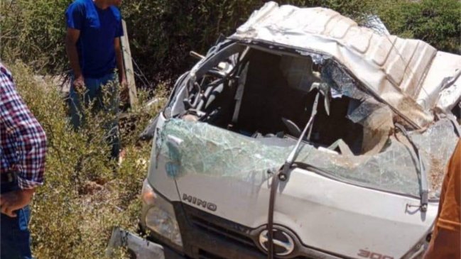 Conductor falleció tras volcarse en Ruta D-71 de Coquimbo
