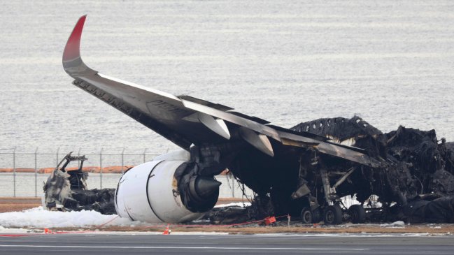 ¿Cómo fue la milagrosa evacuación del avión accidentado en Tokio?