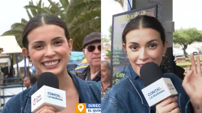 Cony Capelli debutó como notera en matinal de CHV