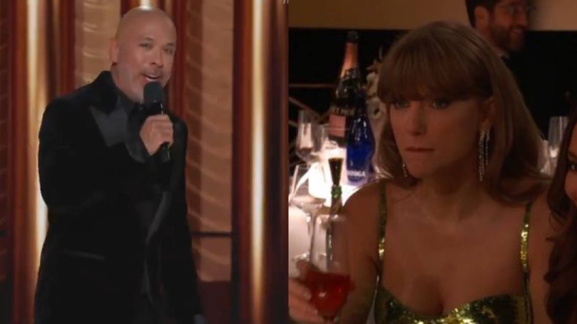 No le gustó: la broma del anfitrión de los Globos de Oro a Taylor Swift