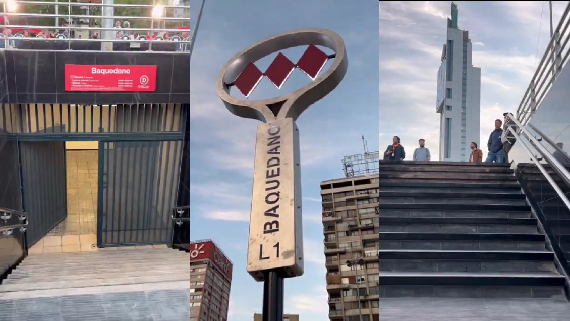 Metro reinauguró el acceso principal a la estación Baquedano