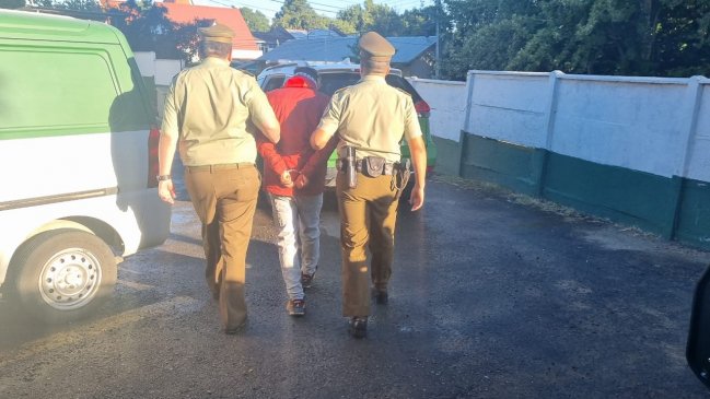 Carabineros recaptura a hombre fugado desde la cárcel de Victoria