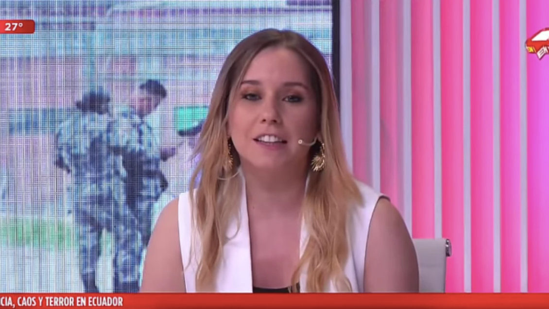 Hija de Karen Doggenweiler se lució con explicación de crisis en Ecuador para televisión Argentina