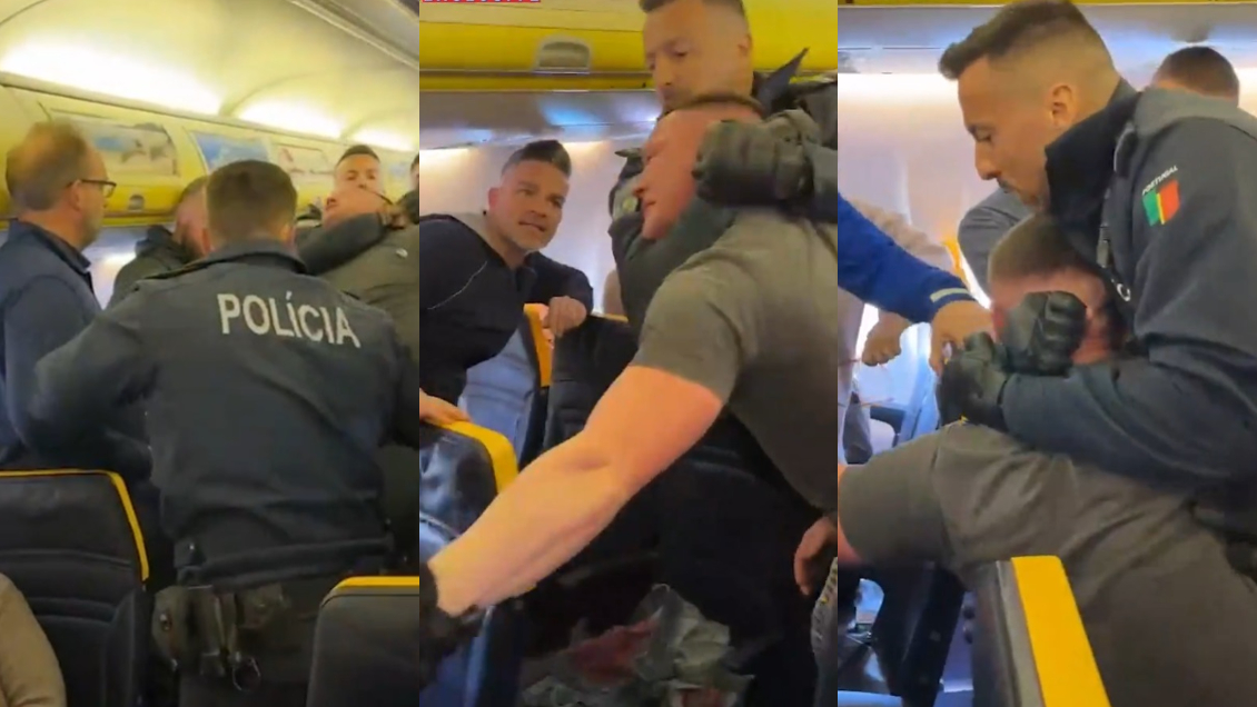 Expulsan a hombre de un avión tras acosar a mujeres: Fue inmovilizado por la policía