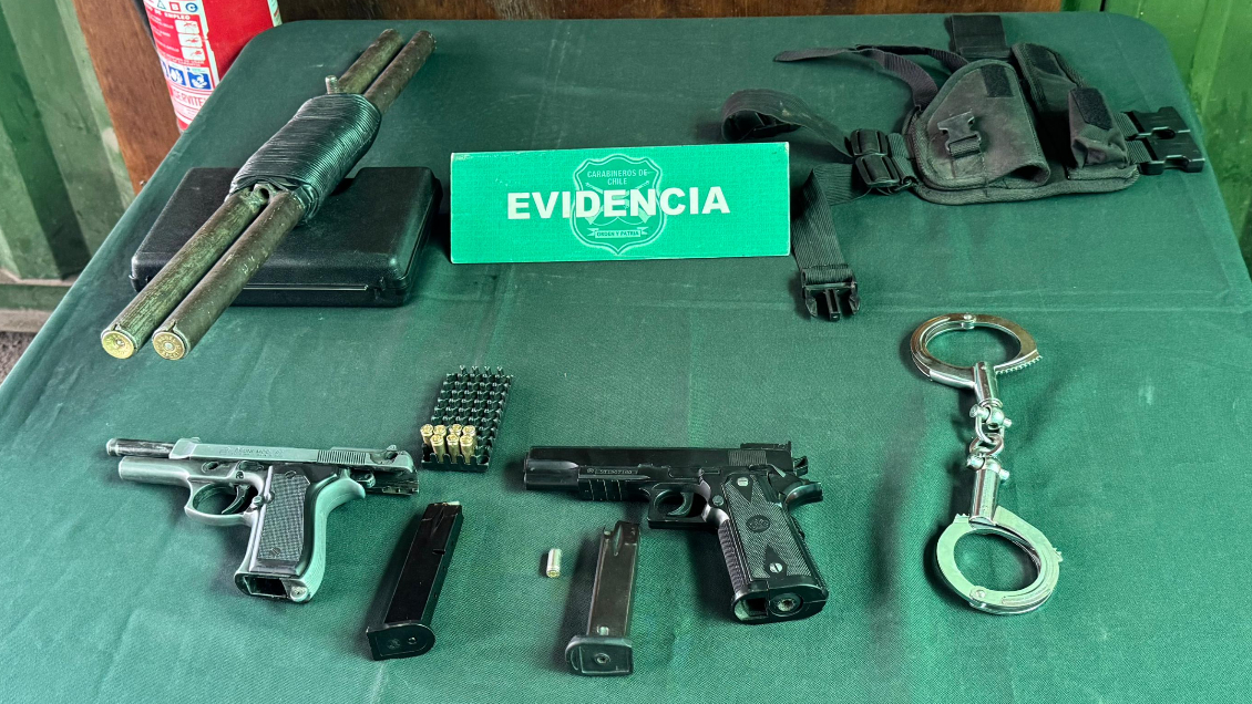 Capturan a sujeto que disparaba en la vía pública en Conchalí: Tenía 30 detenciones previas