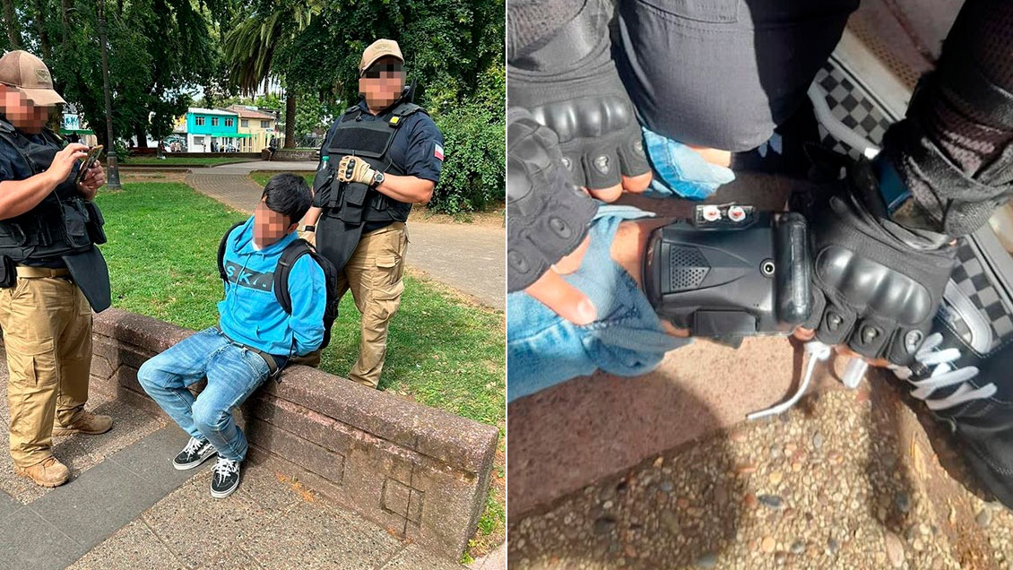 Sujeto con tobillera fue sorprendido robando un celular