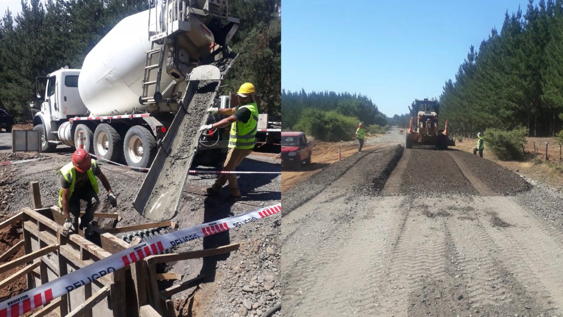 MOP inicia repavimentación de ruta que conecta Chillán y San Ignacio