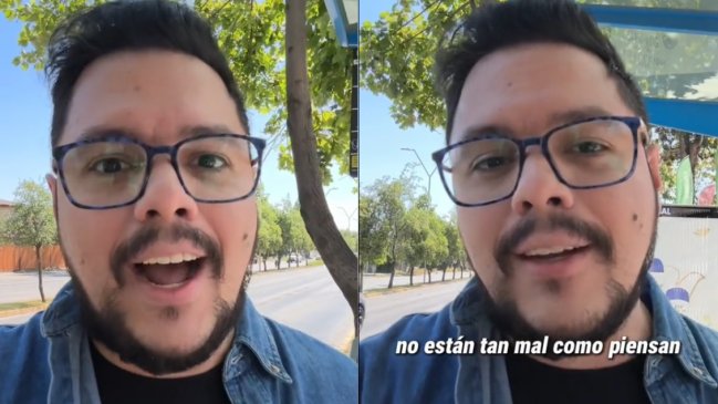 Extranjero alabó tecnología del transporte público e hizo llamado a chilenos