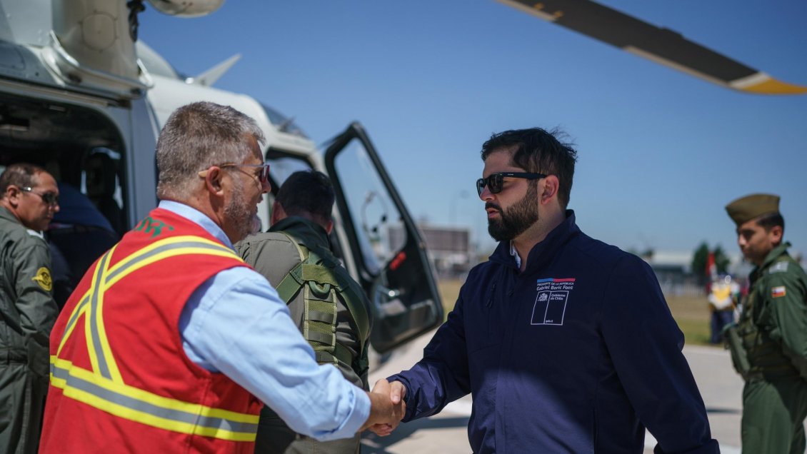 Presidente Boric viaja a Región de Valparaíso para apoyar a víctimas de la tragedia