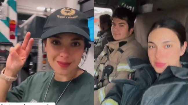 Karol Cariola se sumó como bombera para combatir incendios: 