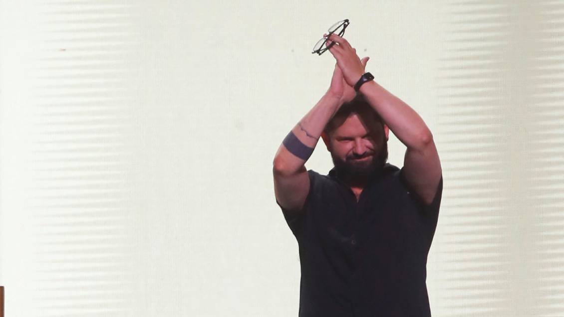 La ovación que recibió el Presidente Gabriel Boric en Movistar Arena