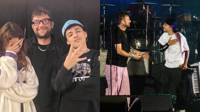 La noche que Trueno cantó con Gorillaz: hija de Damon Albarn es fan del argentino