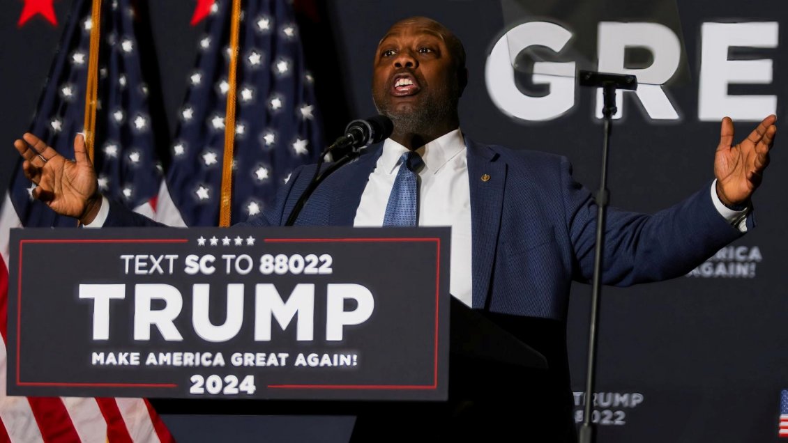 Donald Trump perfila al senador Tim Scott como compañero de campaña