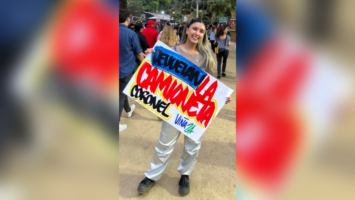 Penquista cuenta la historia tras la pancarta 