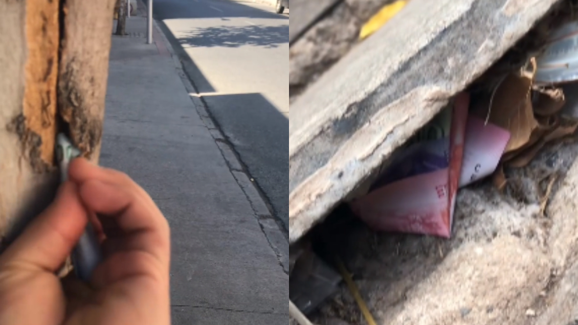 Misterioso usuario esconde dinero por Santiago: El que lo encuentra, se lo lleva