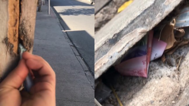 Misterioso usuario esconde dinero por Santiago: El que lo encuentra, se lo lleva