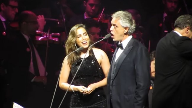 Viralizan antigua presentación de Anitta con Andrea Bocelli: La pifiaron