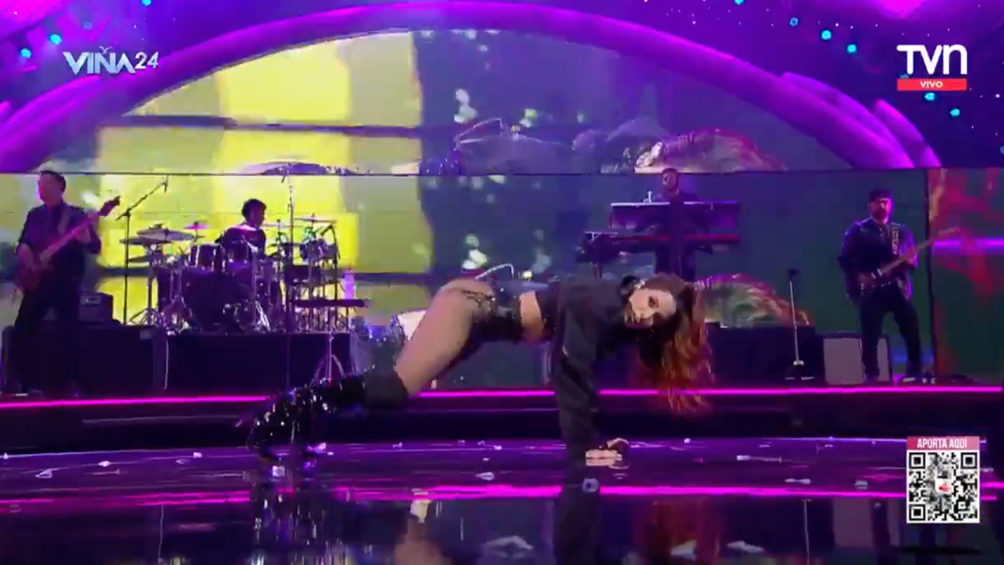 Viña 2024: Anitta inmortalizó su clásico paso en la Quinta Vergara