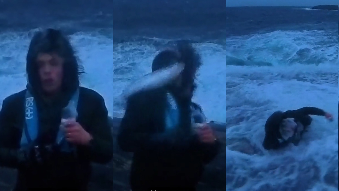 El hilarante momento en que reportero es 