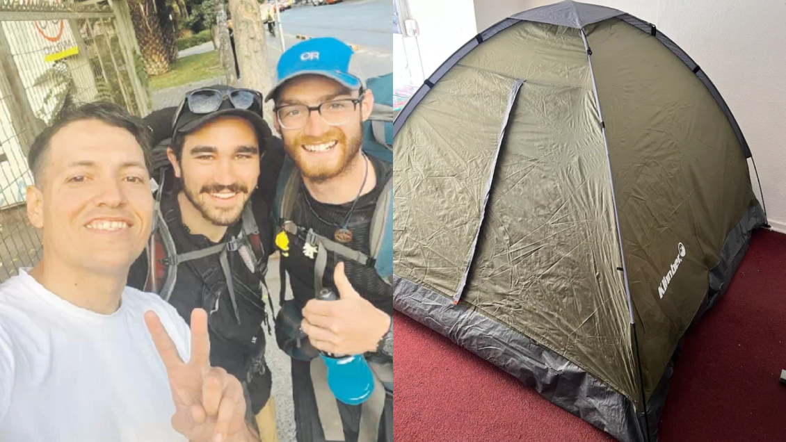 Joven que arrienda carpa en su living por Airbnb: 