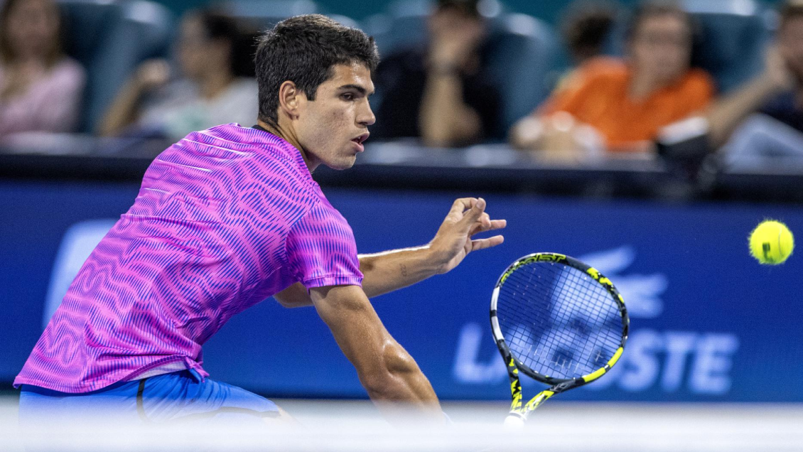 Alcaraz fue imparable frente a Carballés en su estreno por el Masters de Miami