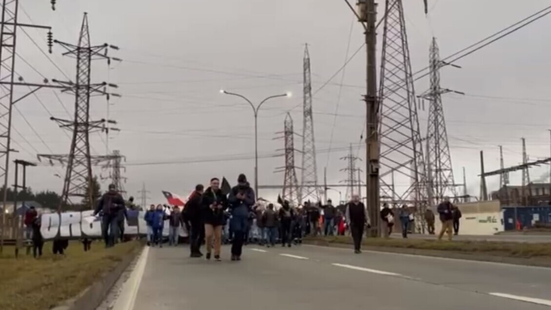 Trabajadores de Huachipato cortaron tránsito entre Talcahuano y Hualpén