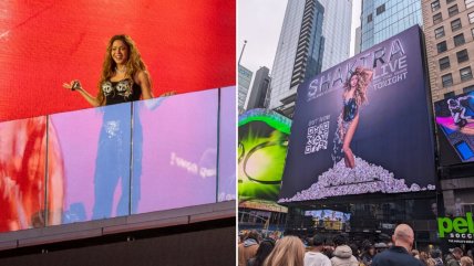  Shakira promociona su nuevo disco con concierto gratuito en Times Square  