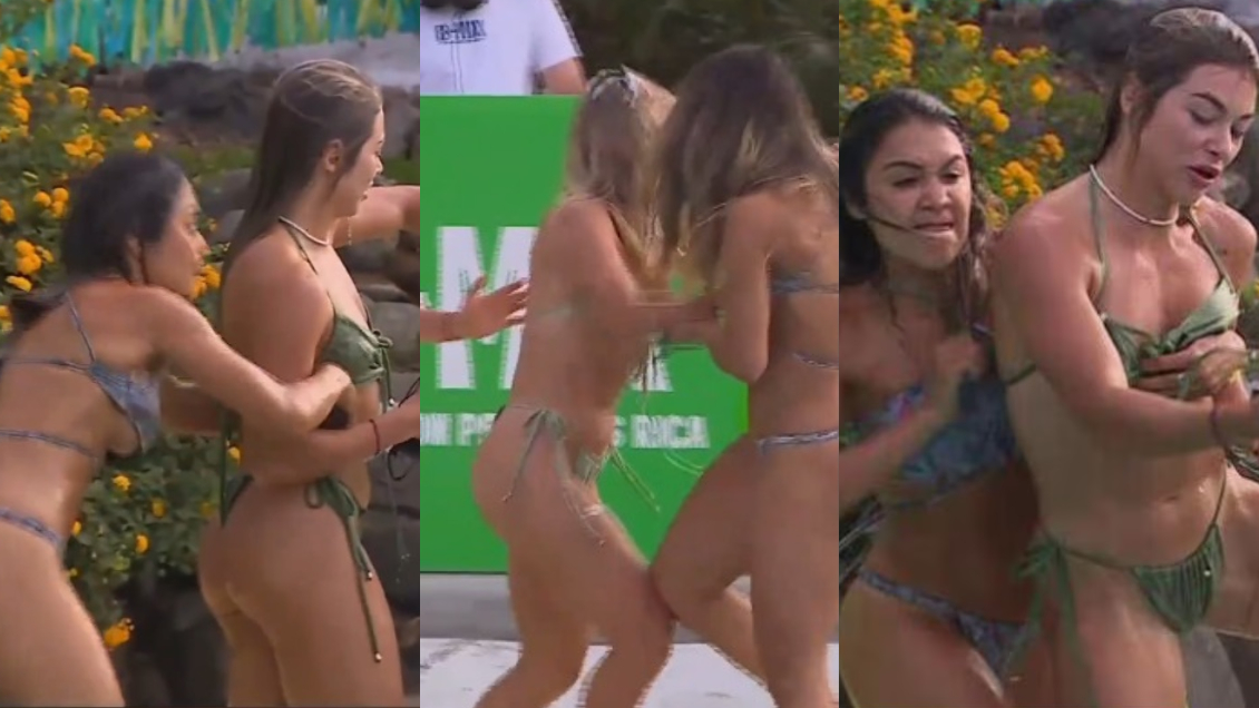 Gabrieli Moreira y Chama terminaron a los empujones en Tierra Brava