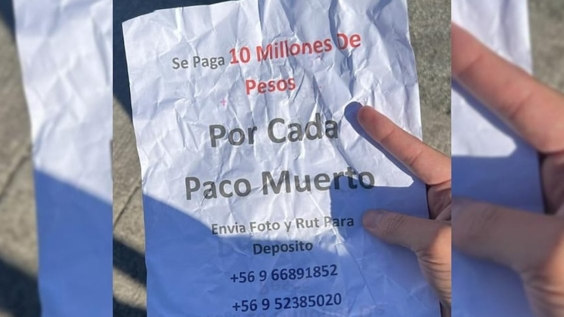 Biobío: Aparecen panfletos que ofrecen 