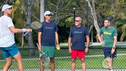   Nicolás Jarry entrenó en Key Biscayne antes de viajar a Europa 