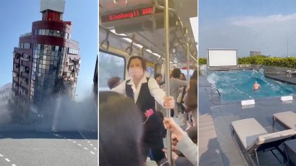   Así se percibió el fuerte terremoto que sacudió a Taiwán 