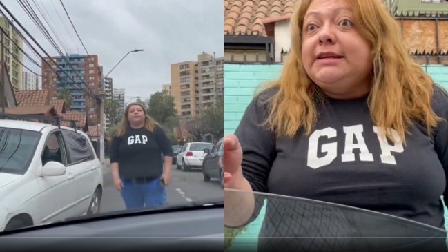  Discusión viral: Mujer iba contra el tránsito en La Florida  