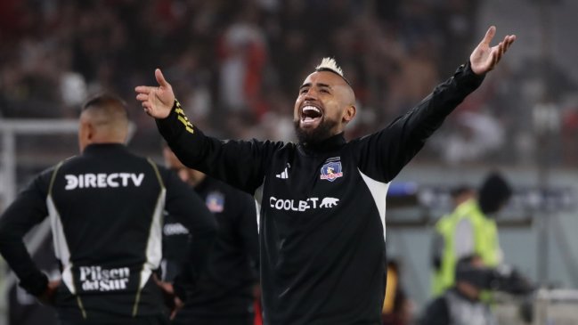 [Video] La alocada celebración de Arturo Vidal en el gol de Colo Colo ante Cerro Porteño