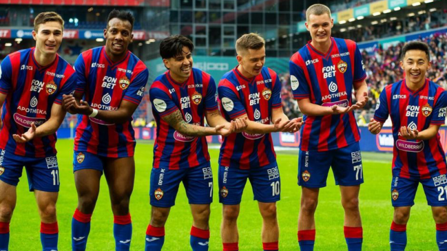 CSKA Moscú de Dávila y Méndez venció por goleada a Fakel Voronezh en Rusia