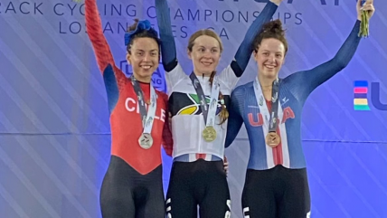   Aranza Villalón conquistó medalla de plata en el Panamericano de Ciclismo de Pista 